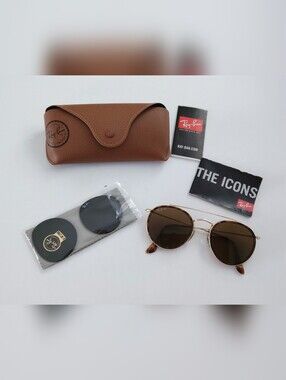 Ray-Ban Unisex Sunglasses with New Additional Lenses. 51×22 145 3 P Pre-owned.